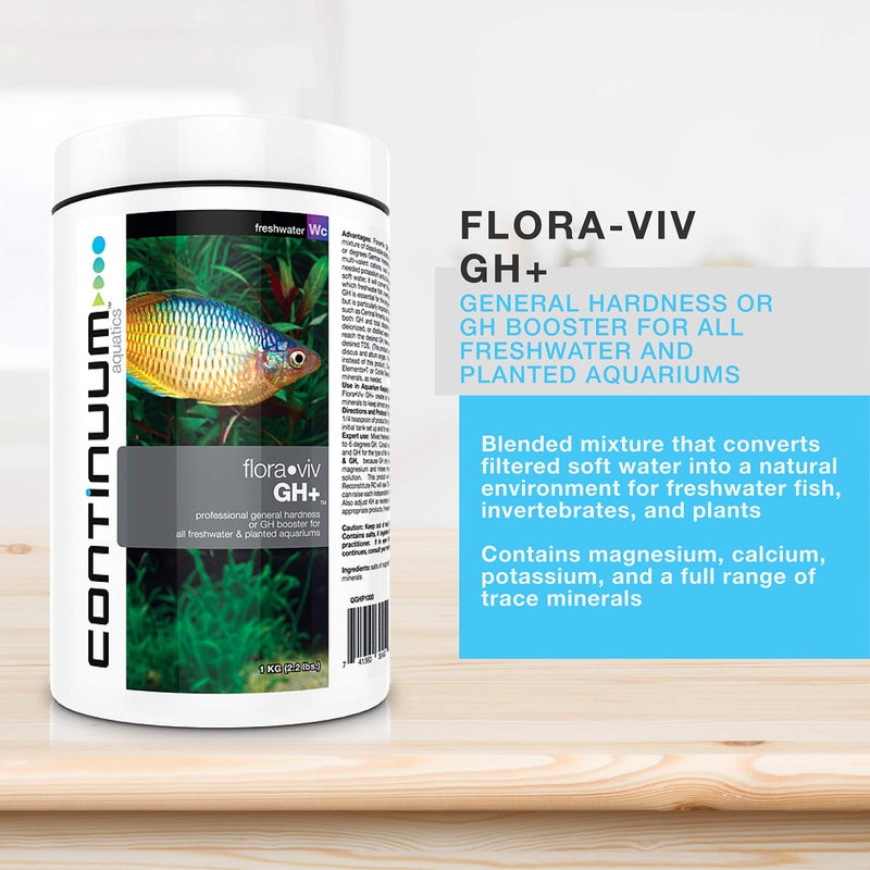 Continuum Aquatics Flora Viv GH+ - General Hardness (GH) Booster for Freshwater and Planted Aquariums (500-g) (QGHP500) - Image 2